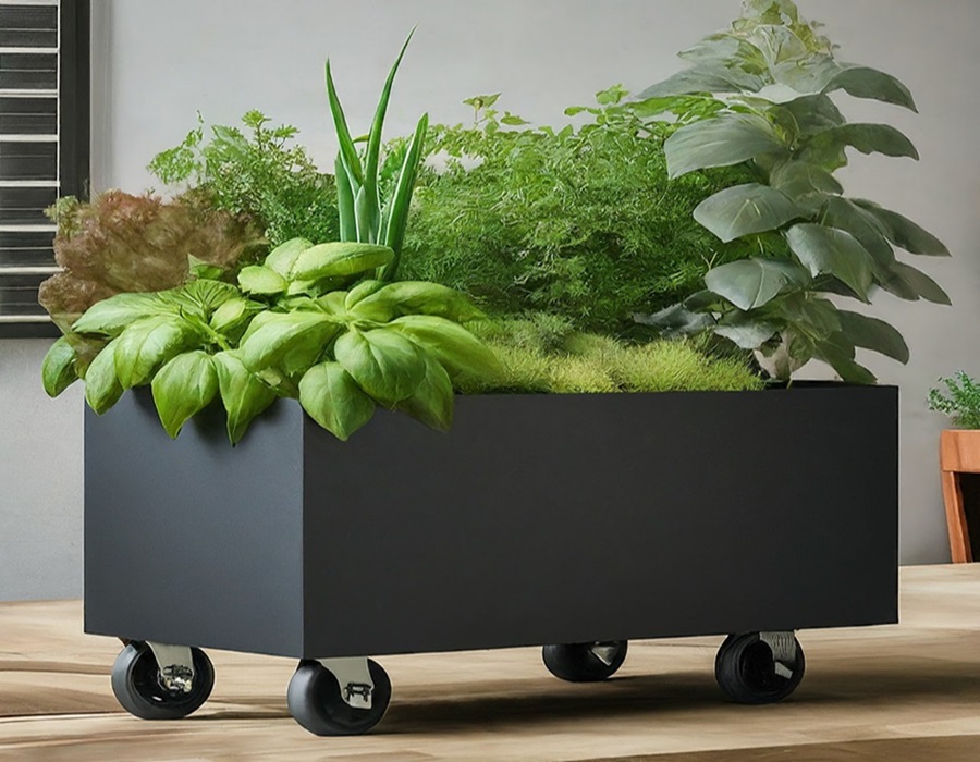 Raised Garden Bed Box Inside